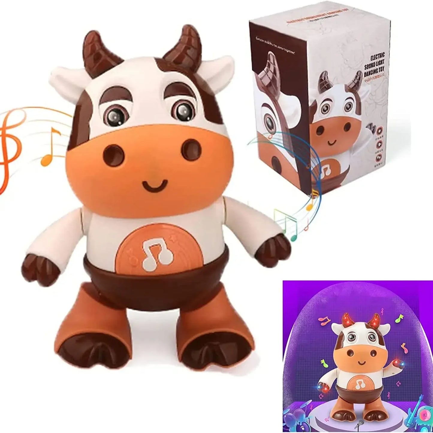 Electronic Pet Toy | Musical Cow Toys | Petgeds