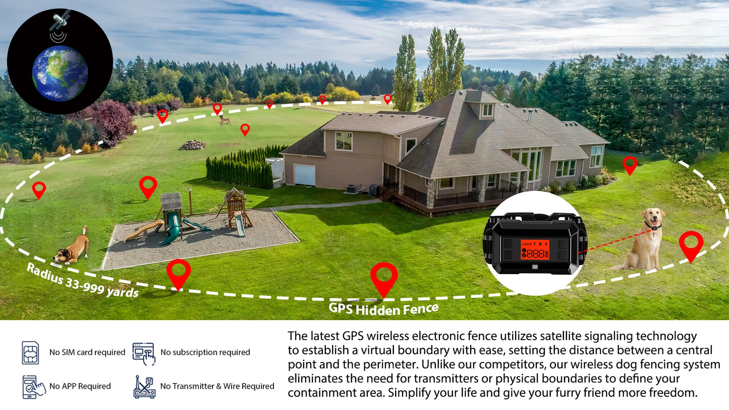 Wireless Dog Tracker | Electric Dog Tracker | Petgeds
