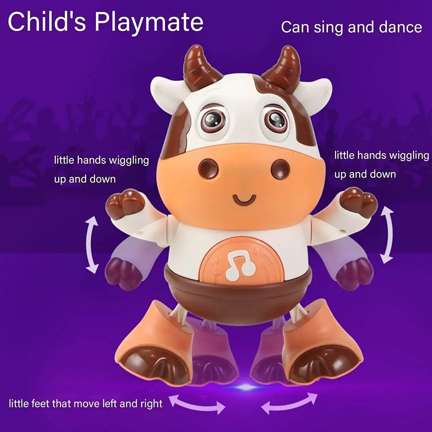 Electronic Pet Toy | Musical Cow Toys | Petgeds