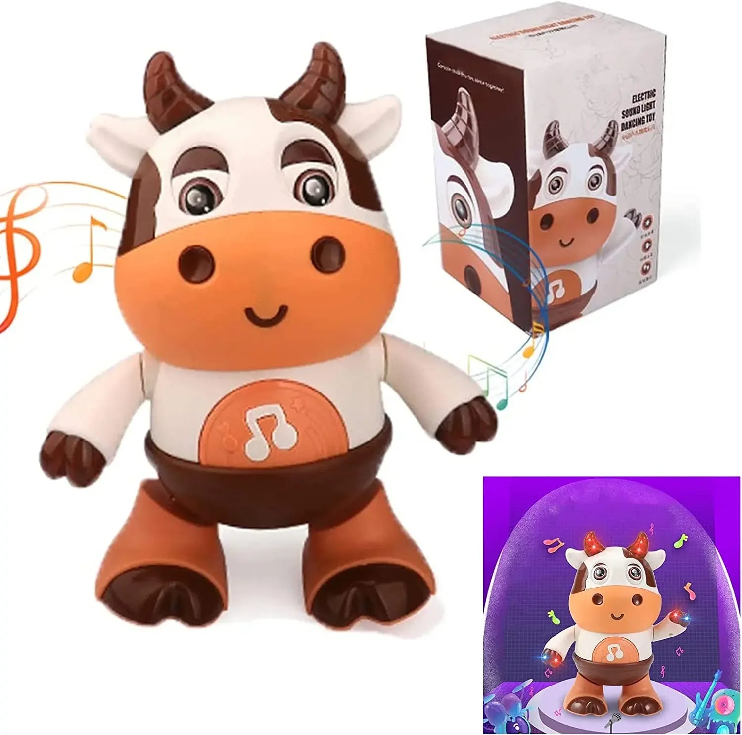 Electronic Pet Toy | Musical Cow Toys | Petgeds